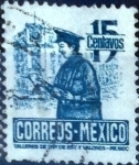 Sellos de America - M�xico -  Intercambio 0,20 usd 15 cent. 1947