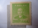 Sellos del Mundo : Asia : China : Sun Yat-Sen  (1866-1925)-Primer Presidente de China- China-Imperio y República-Revolucionario y polí