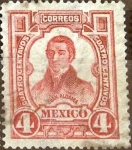 Sellos de America - M�xico -  Intercambio 0,45 usd 4 cent. 1910