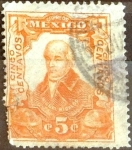 Sellos de America - M�xico -  Intercambio 0,35 usd 5 cent. 1910