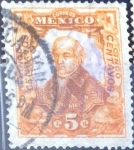 Stamps : America : Mexico :  Intercambio 0,35 usd 5 cent. 1910