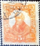 Stamps Mexico -  Intercambio 0,35 usd 5 cent. 1910