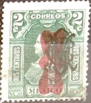 Stamps Mexico -  Intercambio 0,90 usd 2 cent. 1916