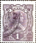Sellos de America - M�xico -  Intercambio 0,35 usd 1 cent. 1910