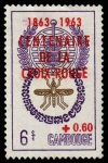Sellos de Asia - Camboya -  centenario cruz roja