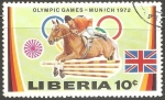 Sellos del Mundo : Africa : Liberia : Juegos Olímpicos de Múnich 1972