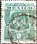 Sellos de America - M�xico -  Intercambio 0,35 usd 2 cent. 1903