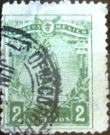 Stamps Mexico -  Intercambio 0,20 usd 2 cent. 1915