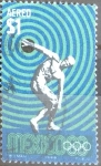 Stamps Mexico -  Intercambio nfxb 0,20 usd 1 p. 1968