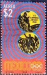 Stamps Mexico -  Intercambio 0,50 usd 2 p. 1968