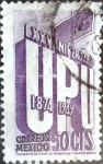 Stamps Mexico -  Intercambio crxf 0,20 usd 50 cent. 1950