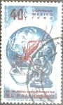 Stamps Mexico -  Intercambio crxf 0,20 usd 40 cent. 1962