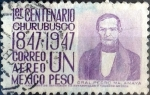 Stamps Mexico -  Intercambio 0,20 usd 1 p. 1947
