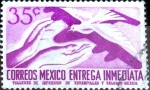 Stamps Mexico -  Intercambio 0,20 usd 35 cent. 1956