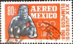 Stamps Mexico -  Intercambio crxf 0,25 usd 80 cent. 1965