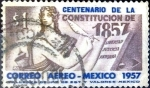 Stamps Mexico -  Intercambio crxf 0,25 usd 1 p. 1957
