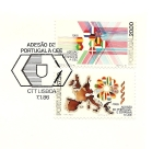 Stamps Portugal -  Ingreso en la Comunidad Económica Europea CEE - con matasellos del SPD