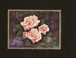 Stamps : Asia : United_Arab_Emirates :  UMM-AL-QIWAIN  - Flores  -  Rosa  "Bonsoir"