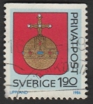Stamps Sweden -  Escudo de la Provincia de Uppland