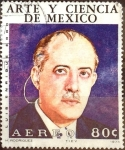 Stamps : America : Mexico :  Intercambio crxf 0,20 usd 80 cent. 1973