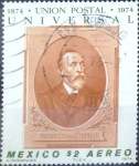 Stamps Mexico -  Intercambio crxf 0,20 usd 2 p. 1974