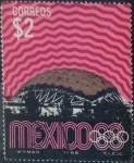 Stamps Mexico -  Intercambio crxf 0,50 usd 2 p. 1968