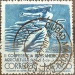 Stamps Mexico -  Intercambio 1,10 usd 5 cent. 1942