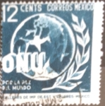 Sellos de America - Mxico -  Intercambio crxf 0,20 usd 12 cent. 1946