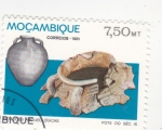 Stamps Mozambique -  vasijas