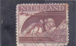 Stamps Netherlands -  piloto de avión de combate