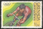 Sellos del Mundo : America : Granada : Juegos Olímpicos de Montreal 1976-ciclismo