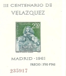 Stamps : Europe : Spain :  III Centenario Velazquez