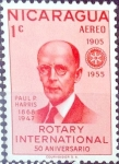 Stamps : America : Nicaragua :  Intercambio 0,20 usd 1 cent. 1955
