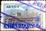 Stamps : America : Nicaragua :  Intercambio 0,20 usd 25 cent. 1957