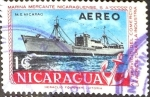 Sellos de America - Nicaragua -  Intercambio 0,45 usd 1 Córdoba. 1957