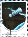 Stamps Nicaragua -  Intercambio cr3f 0,20 usd 50 cent. 1984