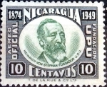 Stamps Nicaragua -  Intercambio 0,20 usd 10 cent. 1950