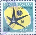 Stamps : America : Nicaragua :  Intercambio cr5f 0,20 usd 25 cent. 1958