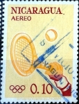 Stamps : America : Nicaragua :  Intercambio 0,20 usd 10 cent. 1963