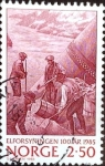 Stamps Norway -  Intercambio maxs 0,20 usd 2,50 k. 1985
