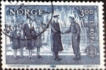 Stamps Norway -  Intercambio maxs 0,75 usd 3,00 k.  1982