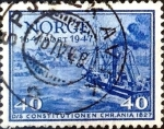 Stamps Norway -  Intercambio maxs 0,20 usd 40 ore 1947
