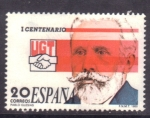 Stamps Spain -  I centenario de U.G.T.