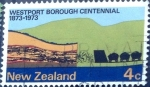 Stamps New Zealand -  Intercambio 0,25 usd 4 cent. 1973
