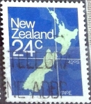 Sellos de Oceania - Nueva Zelanda -  Intercambio 0,20 usd 24 cent. 1977