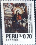Stamps : America : Peru :  Intercambio 1,50 usd 70 cent. 1991