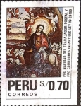 Stamps Peru -  Intercambio 1,50 usd 70 cent. 1991