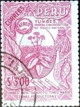 Stamps Peru -  Intercambio dm1g3 0,20 usd  3,00 s. 1962