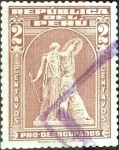 Stamps : America : Peru :  Intercambio 0,20 usd  2 cent. 1951
