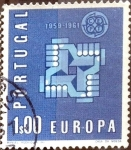 Stamps Portugal -  Intercambio m2b 0,20 usd 1 e. 1961